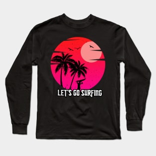 Red Surf Logo Long Sleeve T-Shirt